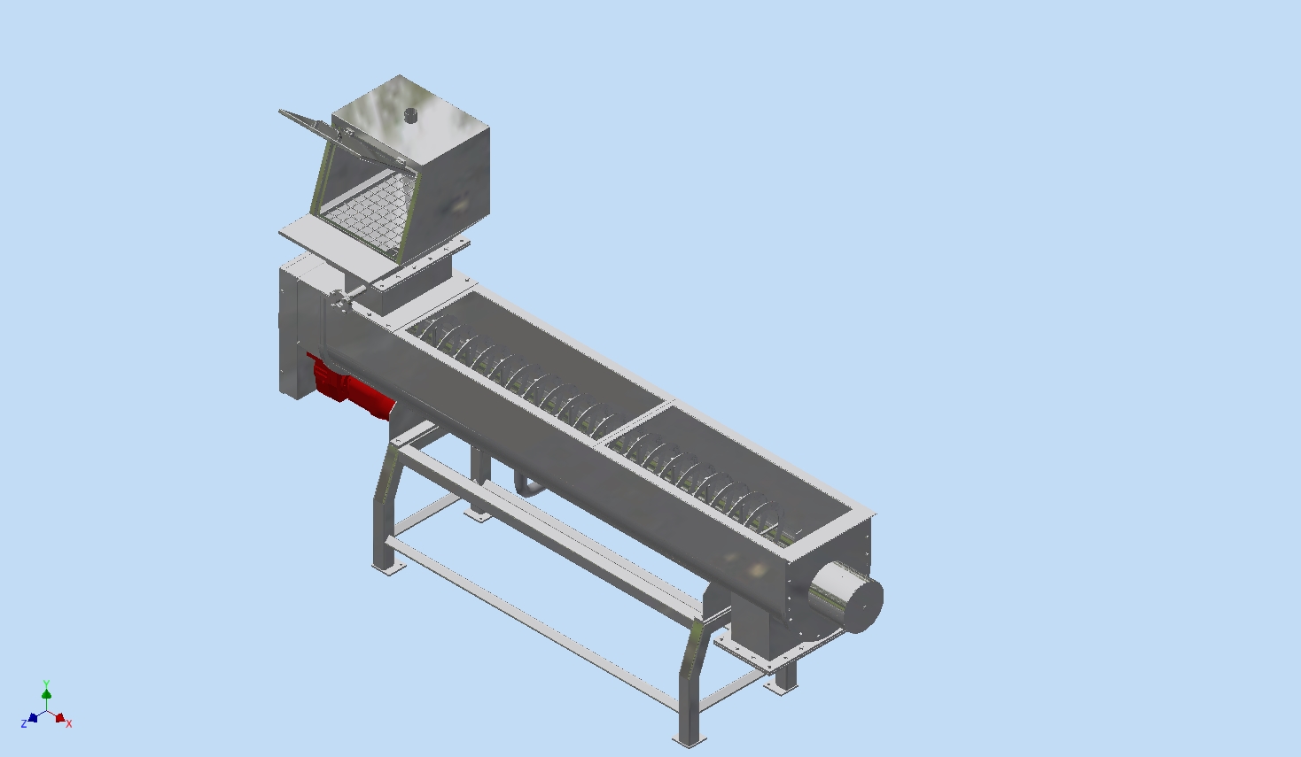 U Type Screw Conveyor